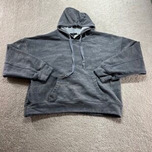 Fate Hoodie Mens Small Gray Acid Wash Oversized Cotton Blend Pullover Sweatshirt